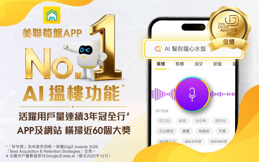 No. 1 AI 搵樓功能(DigiZ Awards)