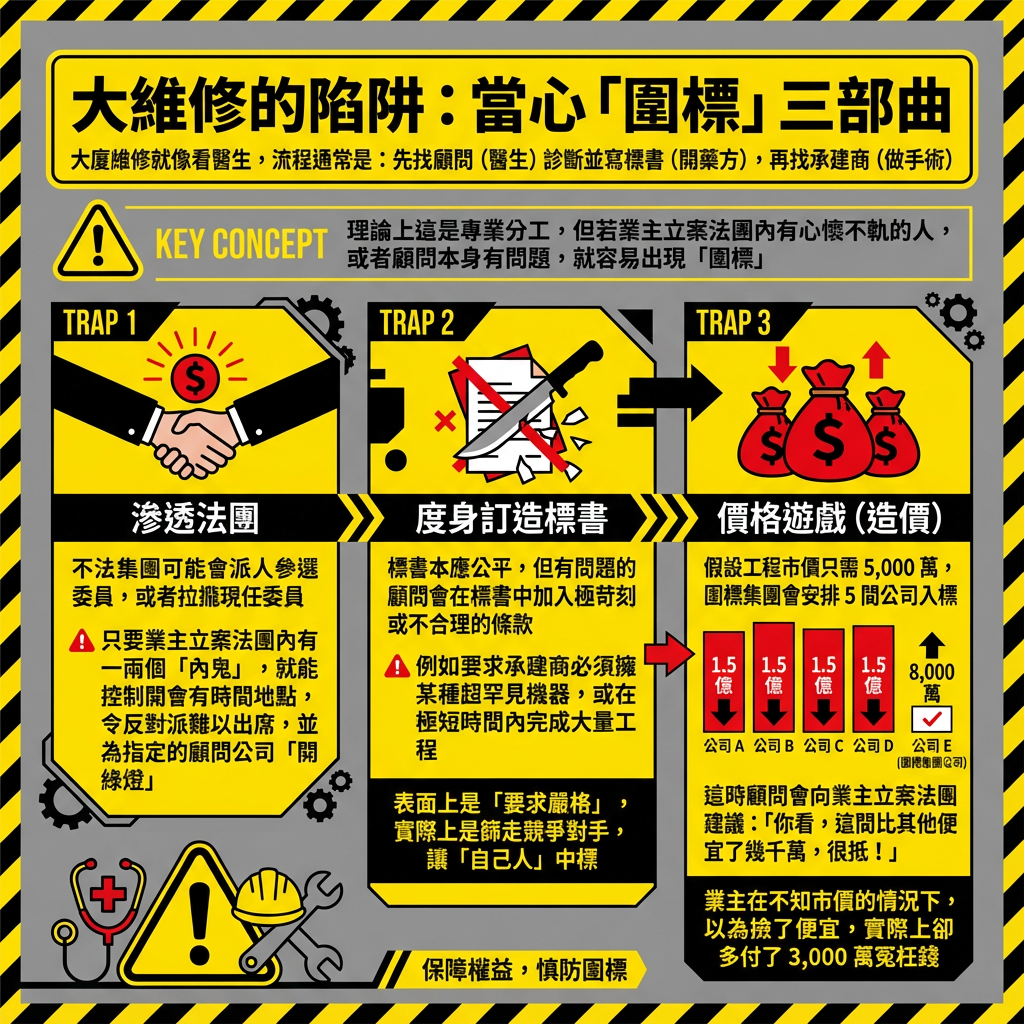 維修的陷阱:當心「圍標」三部曲