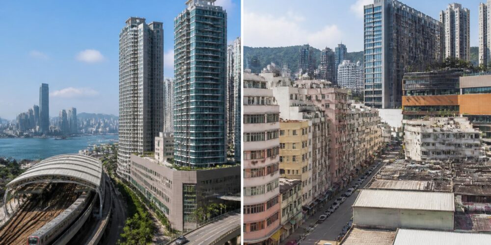 紅磡與土瓜灣住宅區比較，展示現代住宅大廈、舊區街道、交通配套及社區生活環境